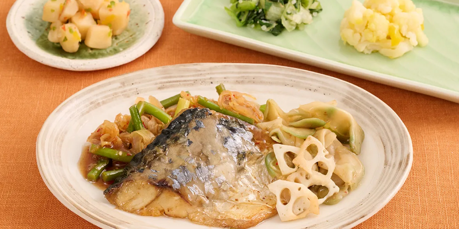 後味ピリッと！鯖と野菜の麻辣醤